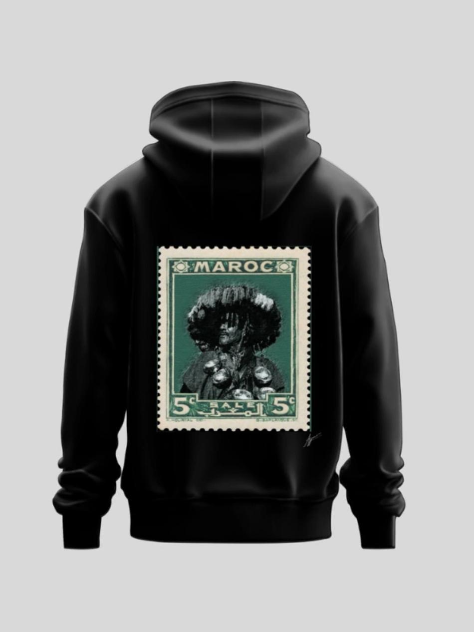Hoodie Noir "L'guerrab"