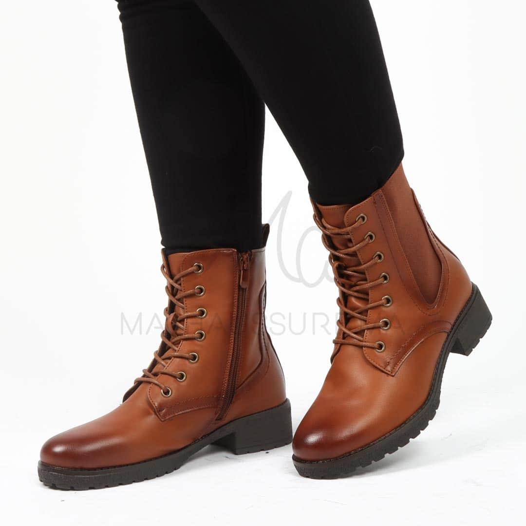 Hilen - Bottines Femmes en Tabac