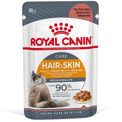 Pâté Pour Chat Hair And Skin en sauce 85G.