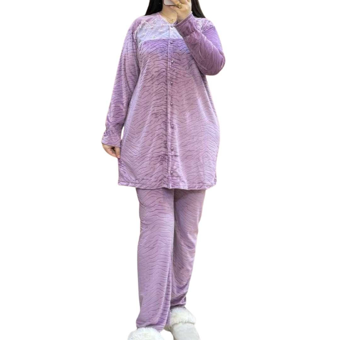 Tenue maison pyjama femme quotidien velours premium doux vetement ensemble
