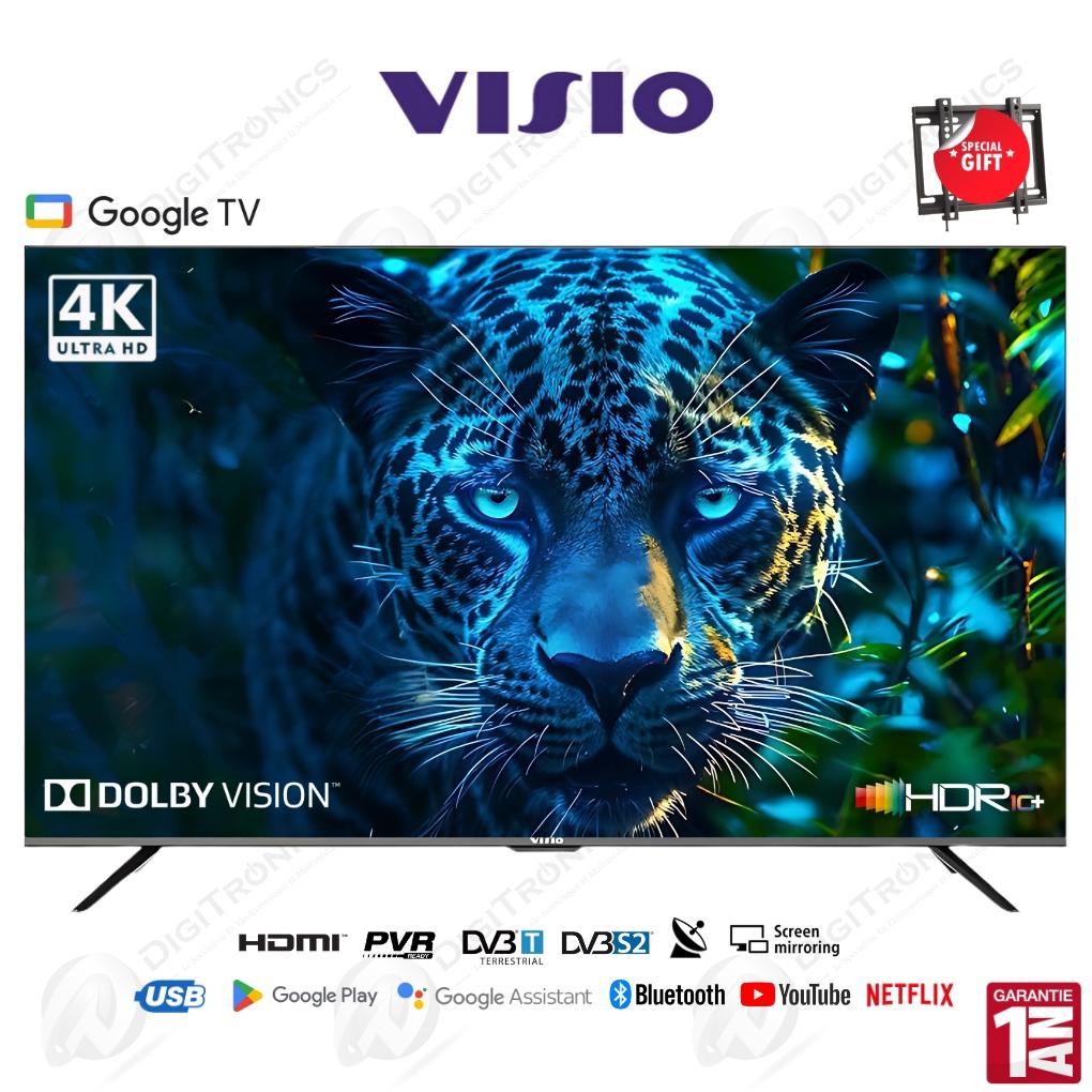 50 Smart TV UHD 4K Google Assistant Bluetooth HDR 10 HLG Dolby Vision + Support Mural