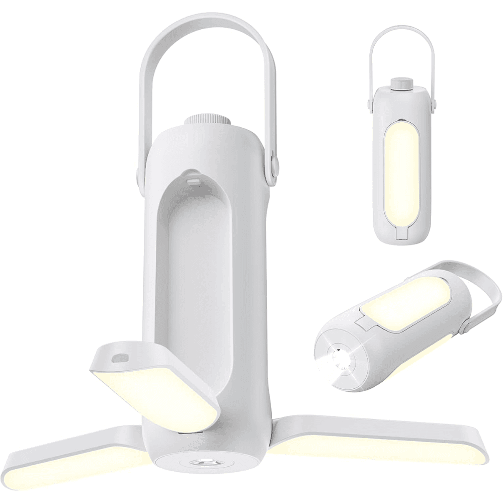 Lampe de Camping Multifonction 10000mAh – Rechargeable, Pliante, 720 Lumens, Idéale Camping, Pêche et Randonnée