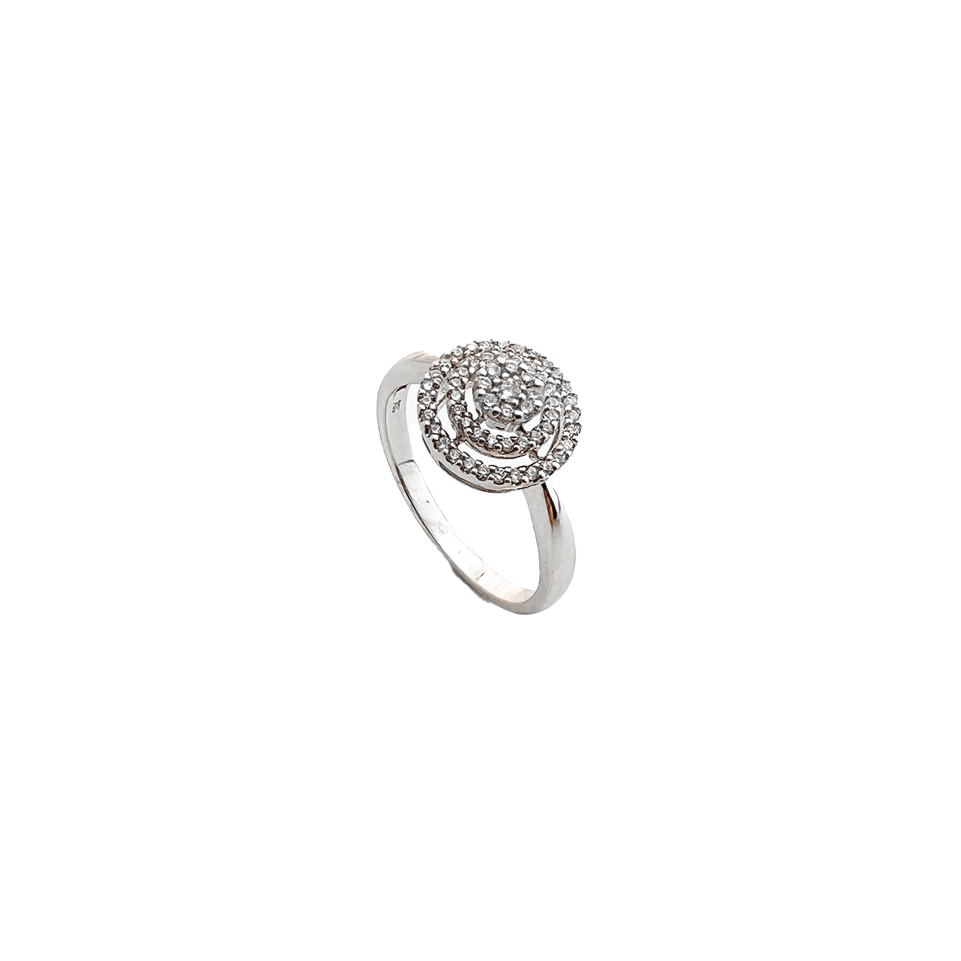 Bague Spirale en Or et Diamant