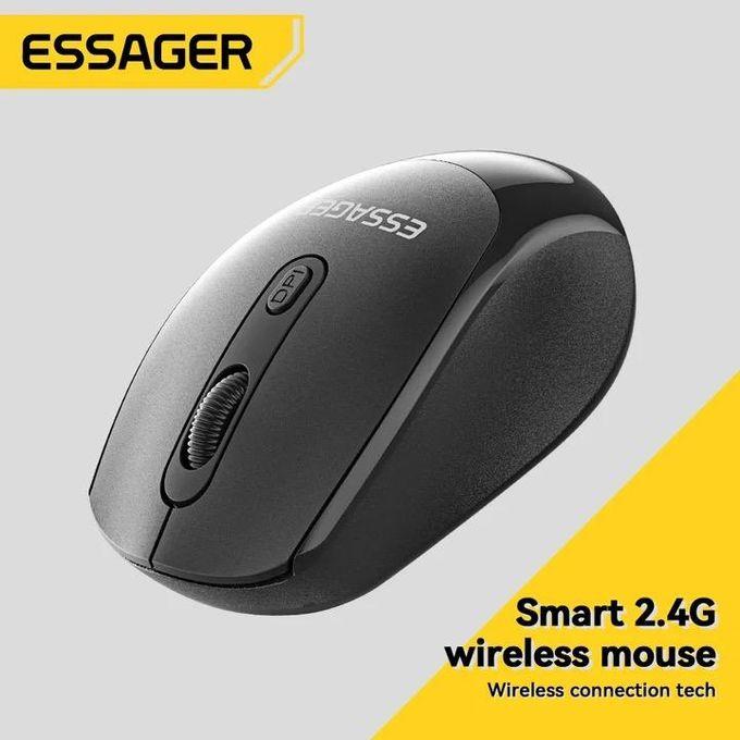 Souris sans fil 2.4G Wireless 1600 Dpi, Clic silencieux