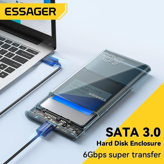 Boîtier de disque dur SATA 2.5 pouces, USB 3.0, boîtiers de stockage pour SSD 2.5 pouces