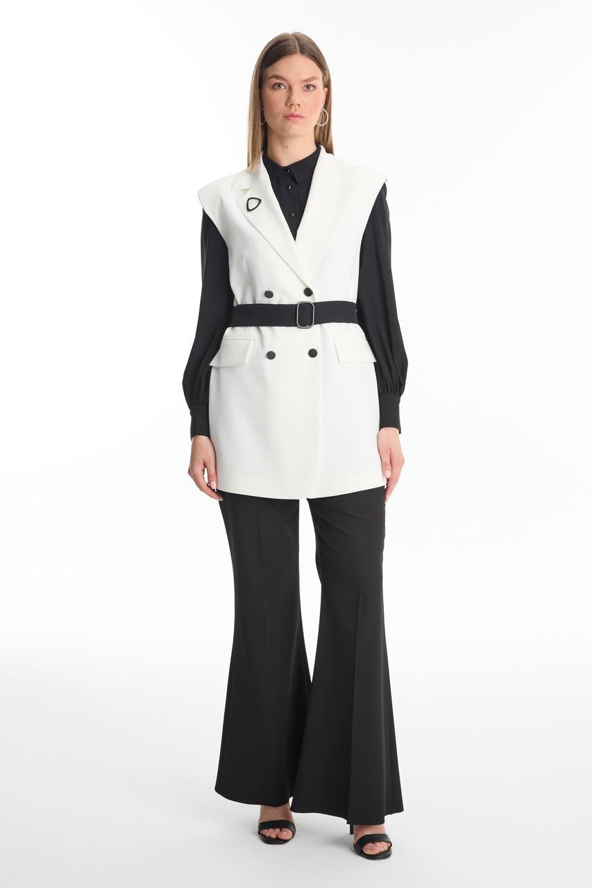 Ensemble Gilet Ceinturé TK-1471 PERLINO