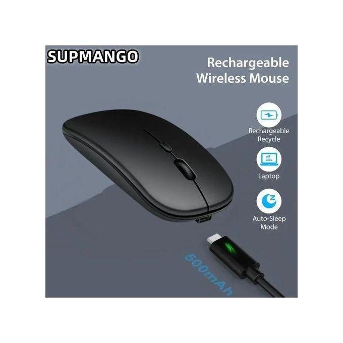 Souris Bluetooth sans Fil Rechargeable 2.4G USB Souris pour Windows Tablette Ordinateur Portable PC