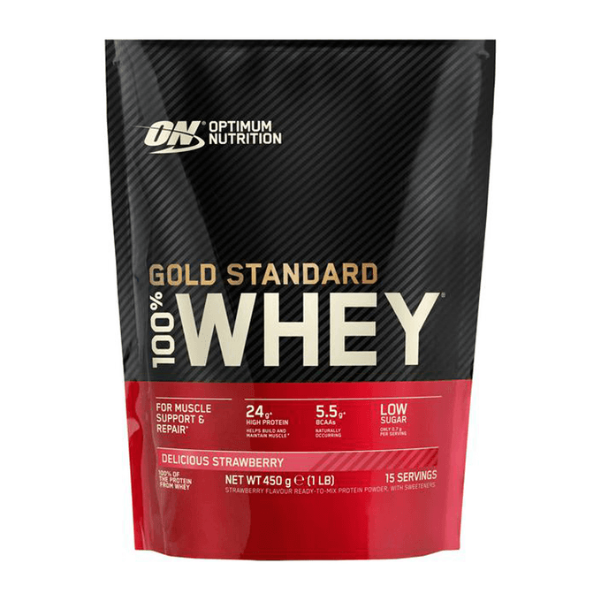 Gold standard 100% Whey Protein 450 g Delicious Strawberry