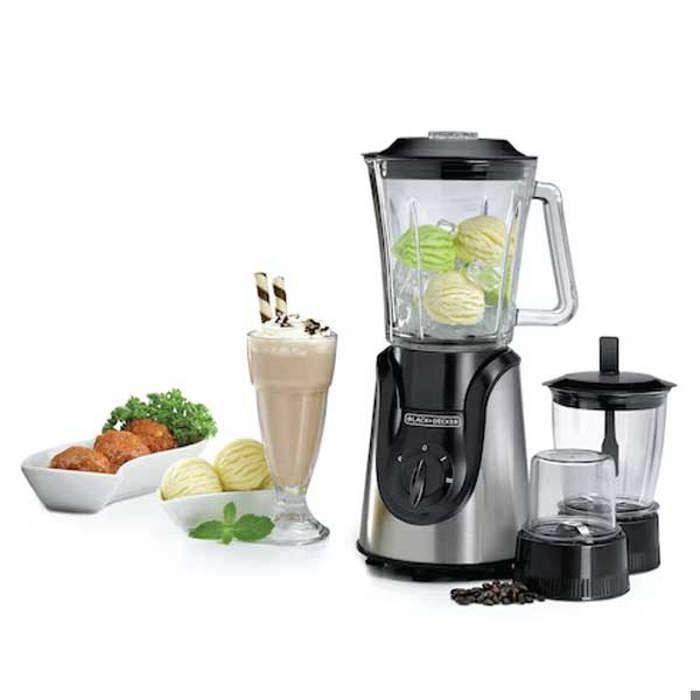 Blender moulin 1.5L - 600W - 2 vitesses - Hachoir et broyeur