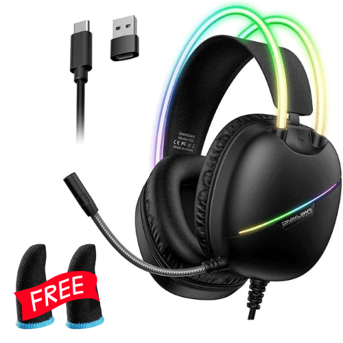 Casque Gamer X33 Noir + Manchon De Doigt Free Fire Gratuit
