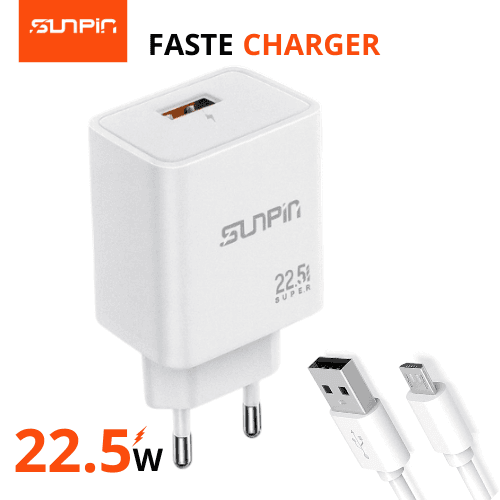 CHARGEUR SUNPIN FASR CHARGER USB - MICRO 22.5W