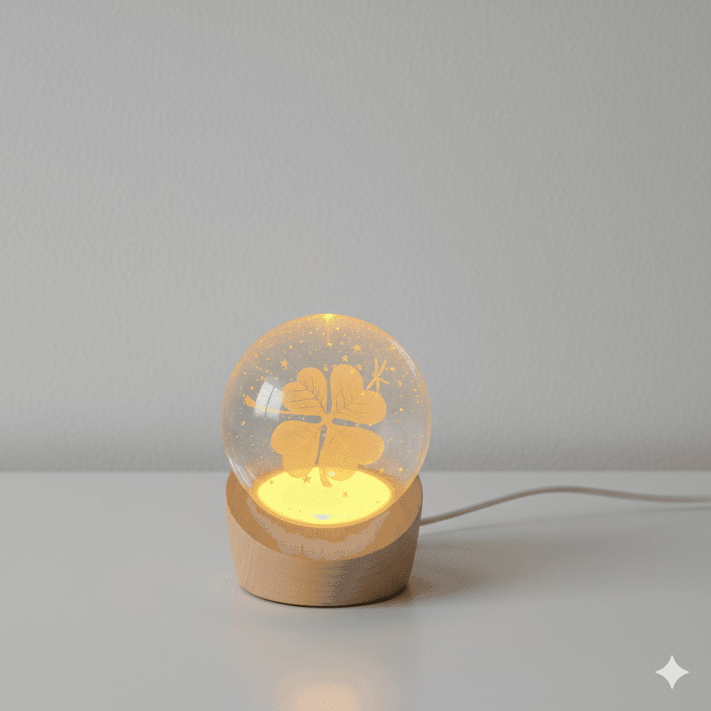 Boule Lumineuse Crystal Ball Multicolore – Chance et Sérénité