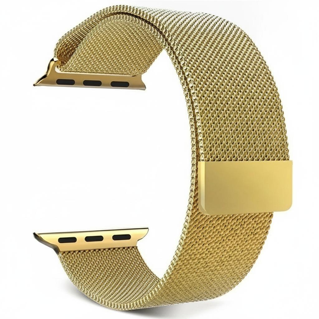 Bracelet milanais Compatible Avec Apple Watch Jaune 42-44-45-46-49/mm